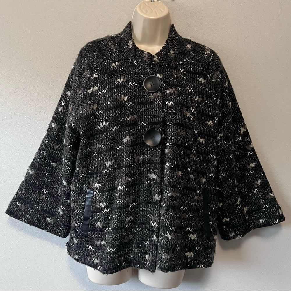 Alfani Chunky Knit 2 Button Closure Cardigan with Pockets Size XL